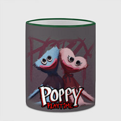 Кружка 3D ХАГГИ ВАГГИ ПАРОЧКА - POPPY PLAYTIME, цвет: 3D-зеленый кант — фото 2