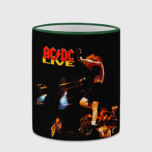 Кружка цветная ACDC Live / 3D-Зеленый кант – фото 2