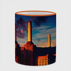 Кружка 3D Animals - Pink Floyd, цвет: 3D-оранжевый кант — фото 2
