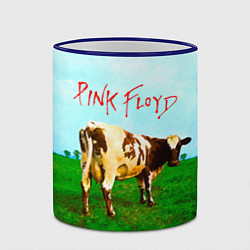 Кружка 3D Atom Heart Mother - Pink Floyd, цвет: 3D-синий кант — фото 2