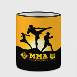 Кружка 3D ММА Mixed Martial Arts, цвет: 3D-черный кант — фото 2