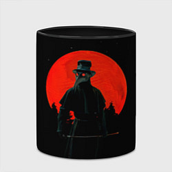 Кружка 3D Plague doctor ЧУМНОЙ ДОКТОР, цвет: 3D-белый + черный — фото 2