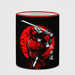 Кружка 3D МОТО САМУРАЙ С КАТАНОЙ JAPAN SAMURAI, цвет: 3D-красный кант — фото 2