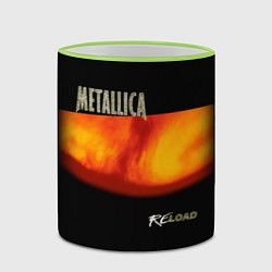 Кружка 3D Metallica ReLoad, цвет: 3D-светло-зеленый кант — фото 2