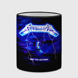 Кружка 3D Ride the Lightning - Metallica, цвет: 3D-черный кант — фото 2