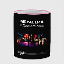 Кружка 3D Metallica S и M, цвет: 3D-розовый кант — фото 2
