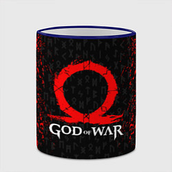 Кружка 3D GOD OF WAR КРАТОС ЛОГО, цвет: 3D-синий кант — фото 2
