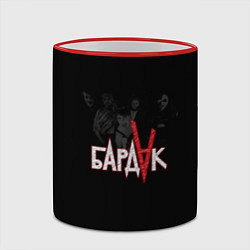 Кружка 3D Бардак Dark Theme, цвет: 3D-красный кант — фото 2
