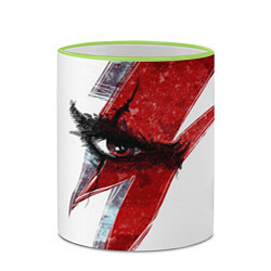 Кружка 3D ГЛАЗ КРАТОСА, БОГ ВОЙНЫ GOD OF WAR, цвет: 3D-светло-зеленый кант — фото 2