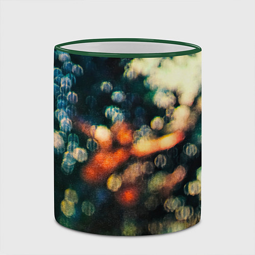 Кружка цветная Obscured by Clouds - Pink Floyd / 3D-Зеленый кант – фото 2