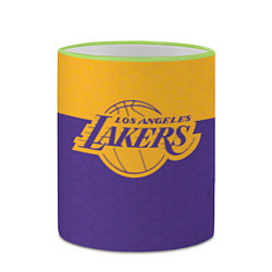 Кружка 3D LAKERS LINE HEXAGON SPORT, цвет: 3D-светло-зеленый кант — фото 2