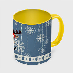 Кружка цветная New Years Deer
