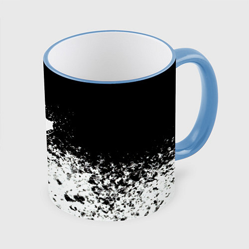 Кружка цветная Assassins creed ассасины / 3D-Небесно-голубой кант – фото 1