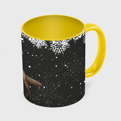 Кружка цветная ПИВОЗАВР НОВОГОДНЯЯ НОЧЬ