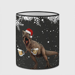 Кружка 3D ПИВОЗАВР НОВОГОДНЯЯ НОЧЬ, цвет: 3D-черный кант — фото 2