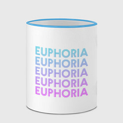 Кружка 3D Эйфория Euphoria, цвет: 3D-небесно-голубой кант — фото 2