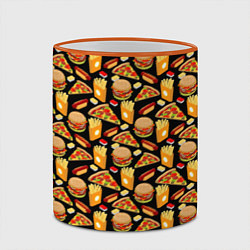 Кружка 3D Fast Food Фастфуд, цвет: 3D-оранжевый кант — фото 2