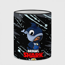 Кружка 3D BRAWL STARS SHARK БРЫЗГИ КРАСОК, цвет: 3D-черный кант — фото 2