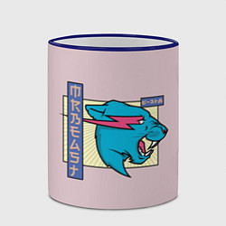 Кружка 3D Mr Beast Japan Full Print, цвет: 3D-синий кант — фото 2