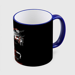 Кружка 3D Red scorpions, цвет: 3D-синий кант