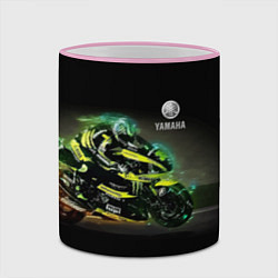Кружка 3D YAMAHA - famous racing team!, цвет: 3D-розовый кант — фото 2