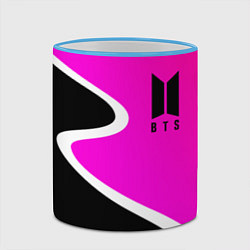 Кружка 3D K-pop БТС Логотип, цвет: 3D-небесно-голубой кант — фото 2