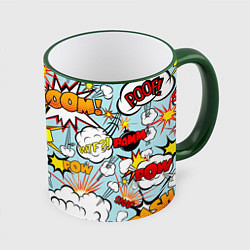 Кружка 3D BoOMbiT, цвет: 3D-зеленый кант