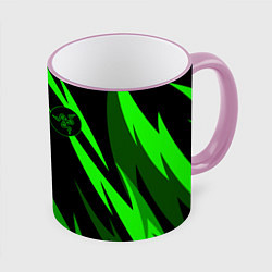 Кружка 3D RAZER GREEN, цвет: 3D-розовый кант