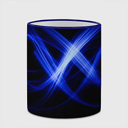 Кружка 3D Синяя бесконечность энергии, цвет: 3D-синий кант — фото 2
