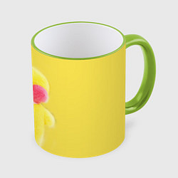 Кружка 3D УТЯ УТЕНОК ЛАЛАФАНФАН, цвет: 3D-светло-зеленый кант