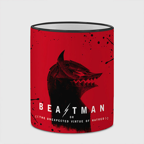 Кружка цветная BEASTMAN BERSERK БЕРСЕРК, ПРОКЛЯТИЕ / 3D-Черный кант – фото 2
