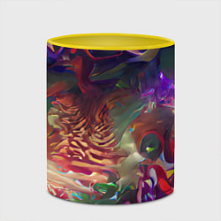 Кружка 3D Рождественские тайны, цвет: 3D-белый + желтый — фото 2