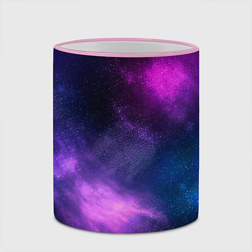 Кружка цветная Космос Galaxy / 3D-Розовый кант – фото 2