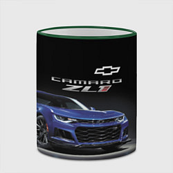 Кружка 3D Chevrolet Camaro ZL1 Motorsport, цвет: 3D-зеленый кант — фото 2