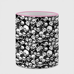 Кружка 3D Screaming skulls & web, цвет: 3D-розовый кант — фото 2