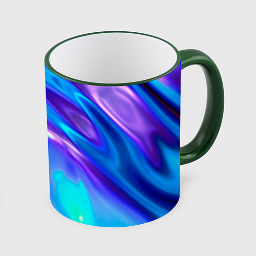 Кружка цветная Neon Holographic / 3D-Зеленый кант – фото 1