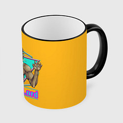 Кружка 3D Moon lord, цвет: 3D-черный кант