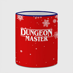 Кружка 3D ГАЧИМУЧИ DUNGEON MASTER НОВОГОДНИЙ, цвет: 3D-синий кант — фото 2