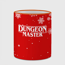 Кружка 3D ГАЧИМУЧИ DUNGEON MASTER НОВОГОДНИЙ, цвет: 3D-оранжевый кант — фото 2