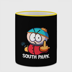 Кружка 3D Южный парк Эрик South Park, цвет: 3D-желтый кант — фото 2