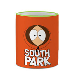 Кружка 3D Южный парк Кенни South Park, цвет: 3D-светло-зеленый кант — фото 2