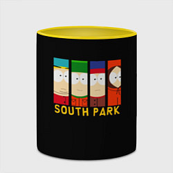 Кружка 3D South Park - Южный парк главные герои, цвет: 3D-белый + желтый — фото 2