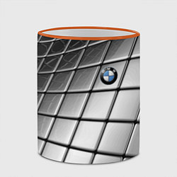 Кружка 3D BMW pattern 2022, цвет: 3D-оранжевый кант — фото 2