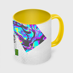 Кружка 3D Шаза Психоделика, цвет: 3D-белый + желтый