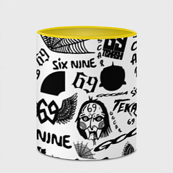 Кружка 3D 6IX9INE - Pattern, цвет: 3D-белый + желтый — фото 2