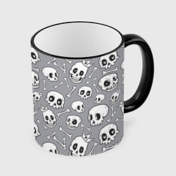 Кружка цветная Skulls & bones