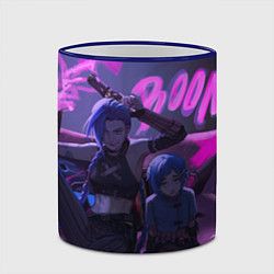 Кружка 3D Джинкс Паудер - Jinx Powder, цвет: 3D-синий кант — фото 2