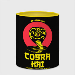 Кружка 3D Cobra Kai California, цвет: 3D-белый + желтый — фото 2