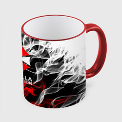 Кружка 3D Umbrella Corporation Fire, цвет: 3D-красный кант