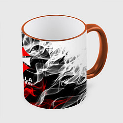 Кружка 3D Umbrella Corporation Fire, цвет: 3D-оранжевый кант